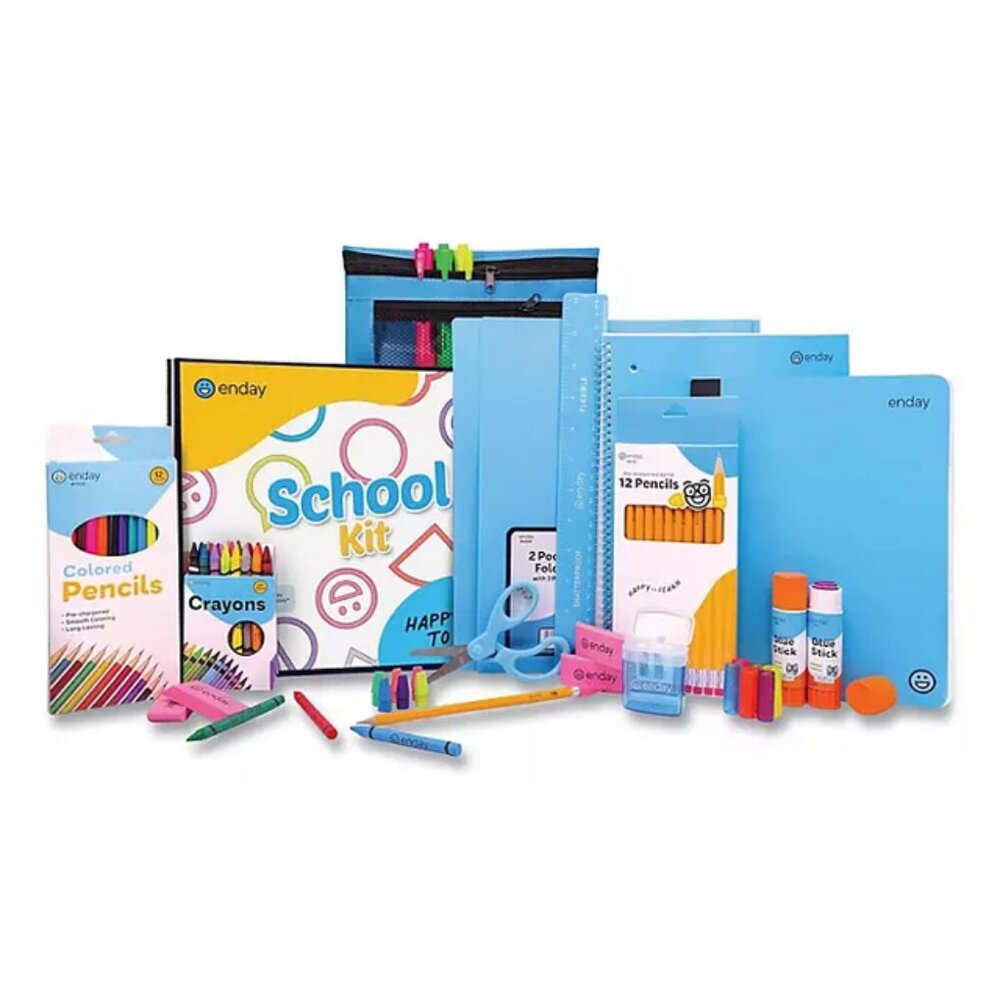 enday Back to School Supplies Kit for Grades K-5